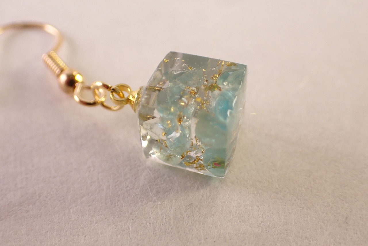 【定期便利用者様限定】アパタイトレジンピアス　 [D11‐139]