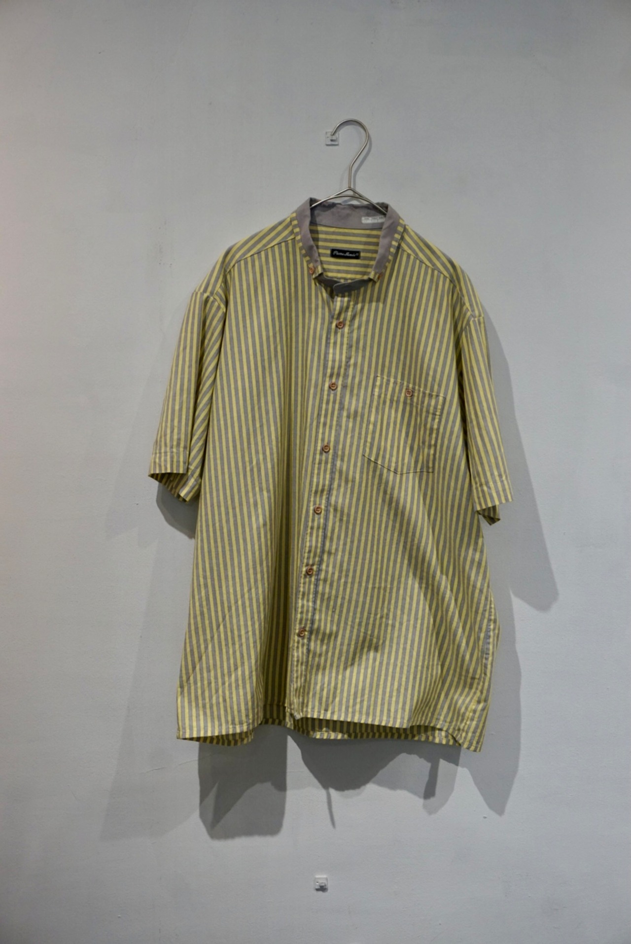 cotton stripe s/s shirt