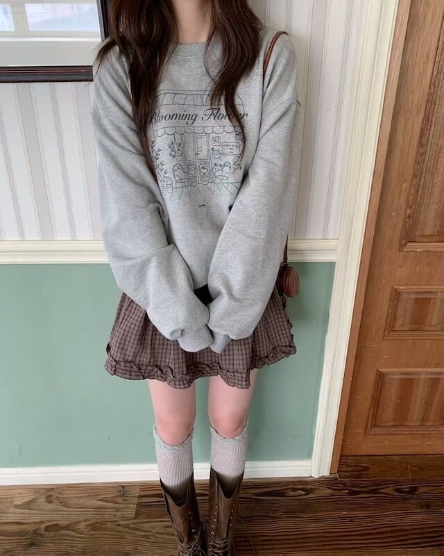 (即納)ezediary / Flower shop mtm / gray