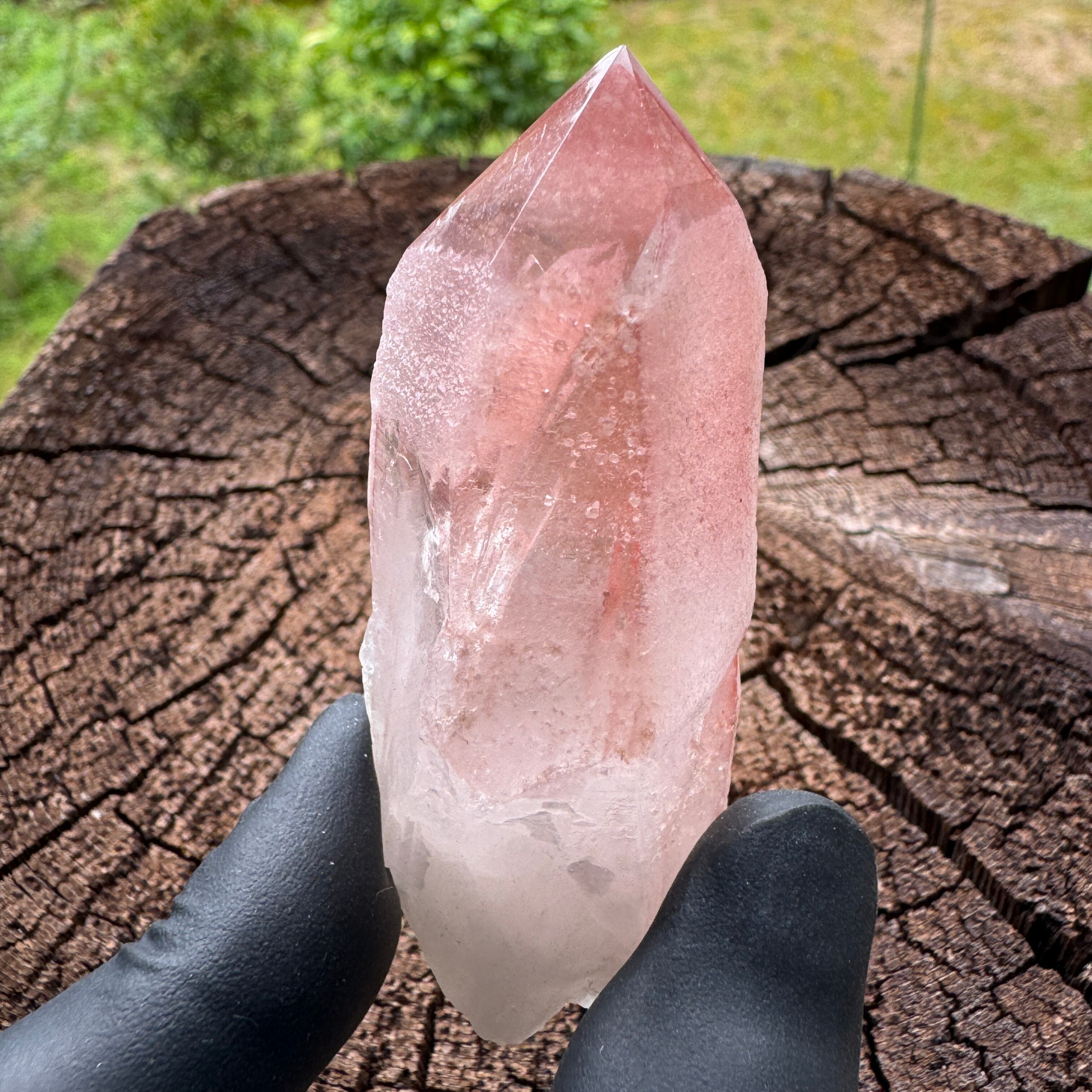 レインボー入りピンクレムリアンシード ピンクレムリアンシード ブラジル産 レムリアンシード クリスタル 原石