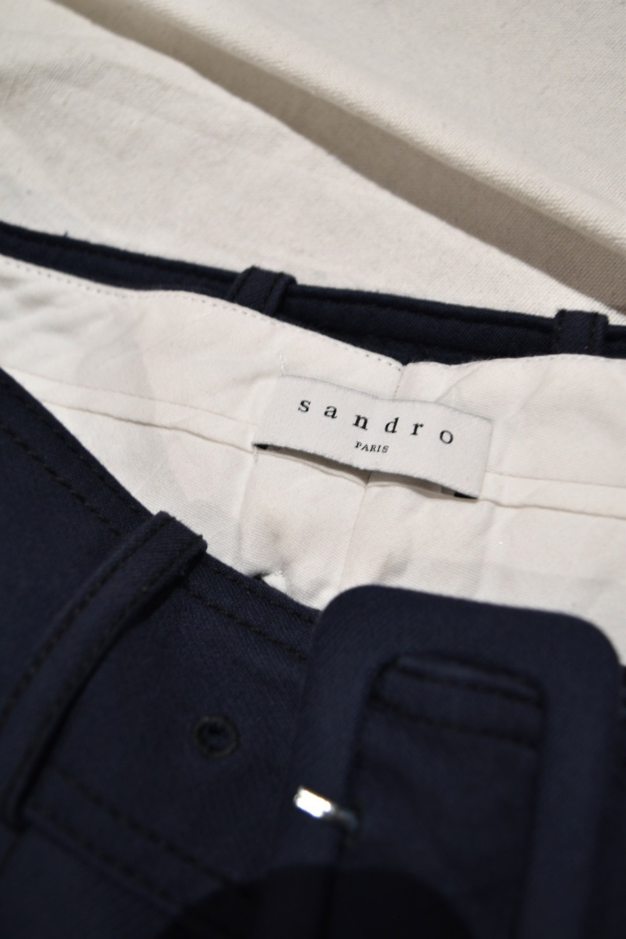 Sandro Paris Navy Wide Pants