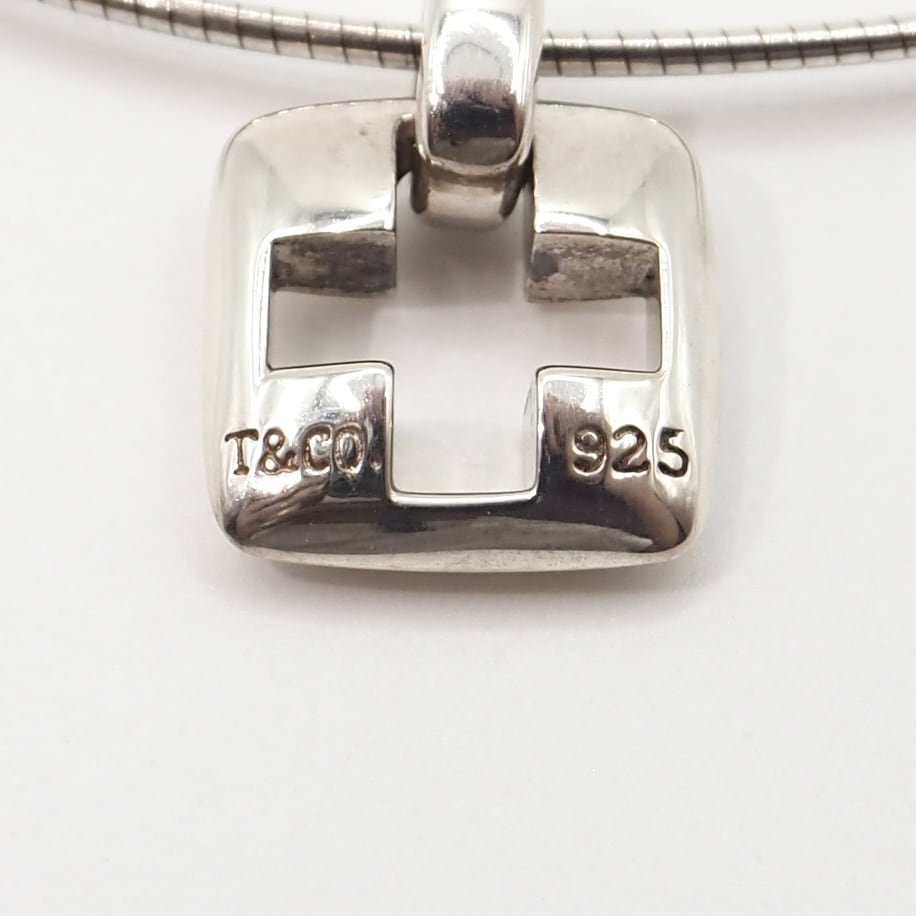 Tiffany&Co. ピアスドクロス ネックレス シルバー925. ティファニー