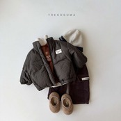 【取寄】THE GOGUMA チェック中綿ジャンパー|冬服|韓国子供服