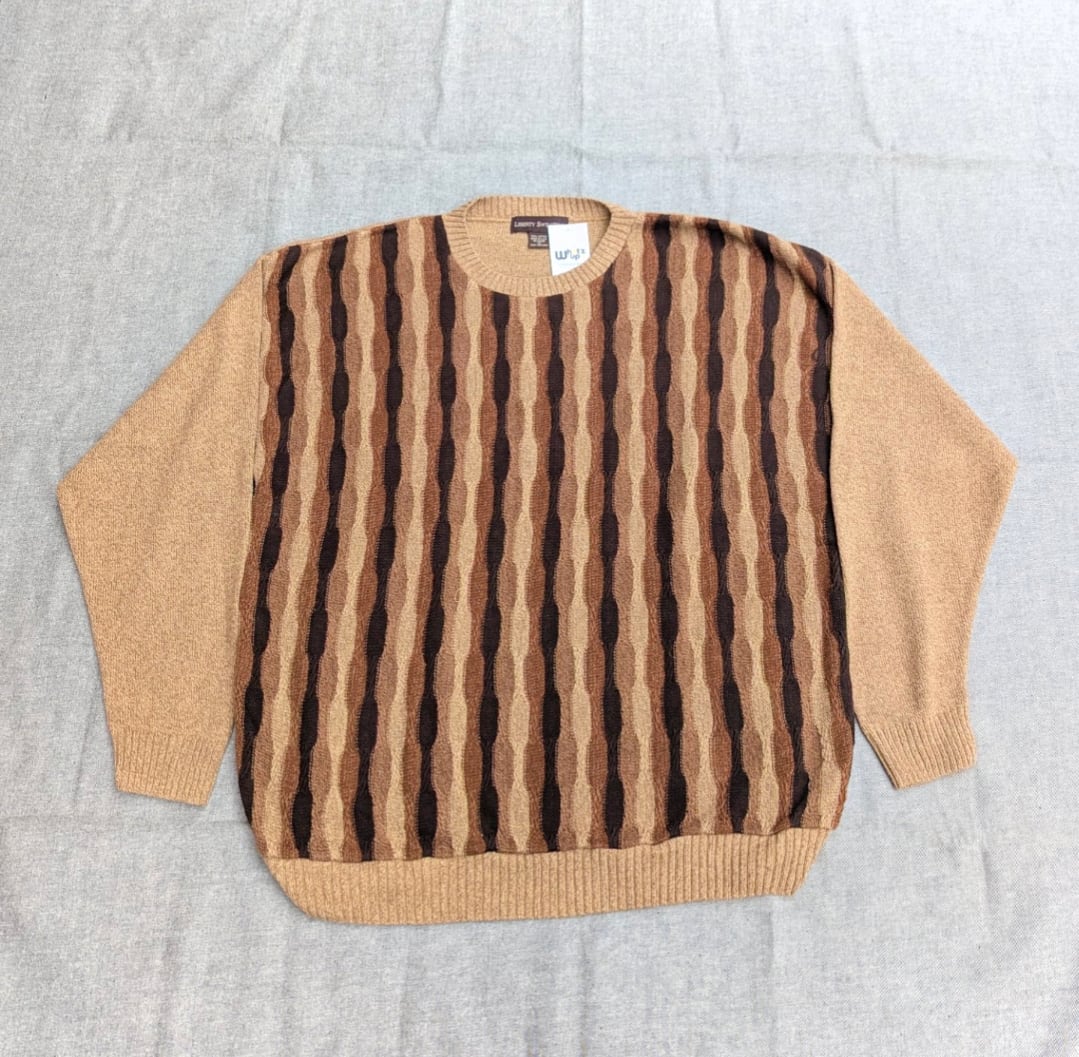 liberty sweaters 3D type design cotton knit 小岩店