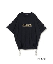 CL MADE メッセージプリントルーズＴシャツ (BLACK)　CQ-49013