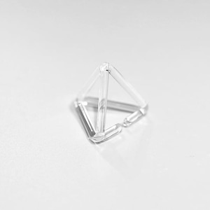 _cthruit シースルーイット ear cuff (D) Clear イヤーカフ △（三角形)【Clear】