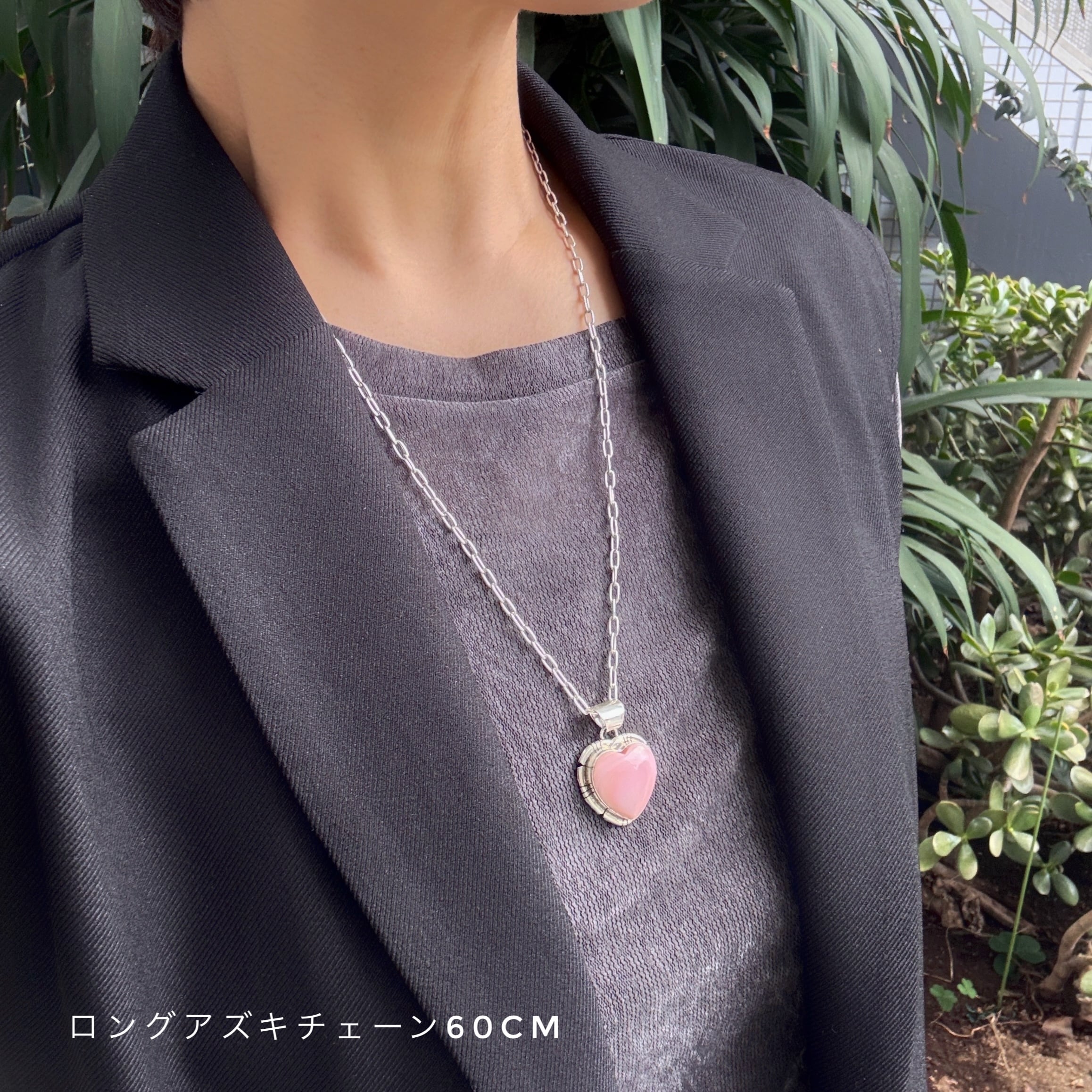 Indian Jewelry 》一点物 BIG ハート コンクシェル ペンダント