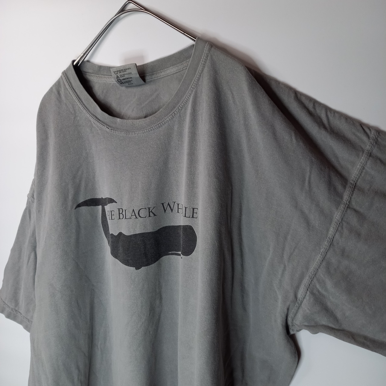 COMFORT COLORS　プリントT　オーバーサイズ　くじら　グレー　XXL