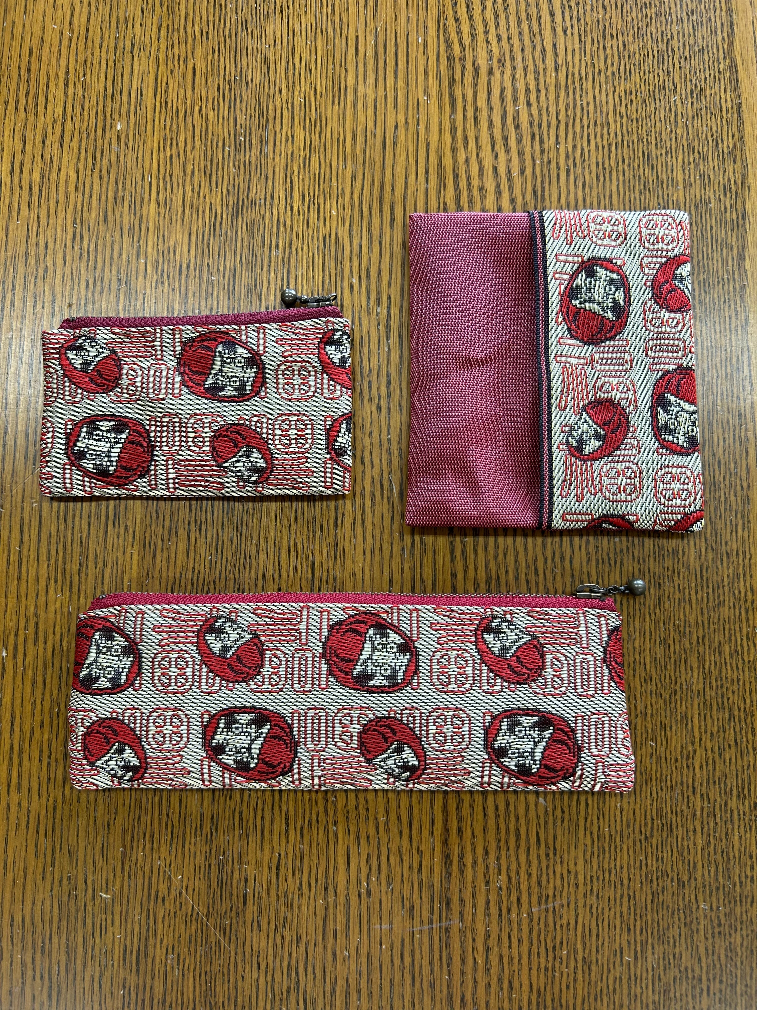 桜柄の畳へりのコインケース 色違い2個セット | tatamioobuchi
