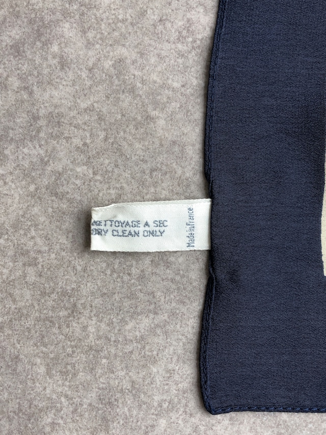 Christian Dior クリスチャン ディオール スカーフ ネイビー シルク vintage ヴィンテージ オールド wt6sun