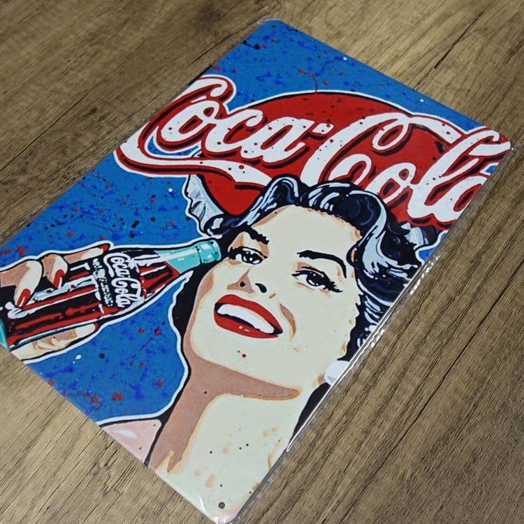 Coca Cola コカ コーラ ブリキ看板 メタルサインプレート サインボード