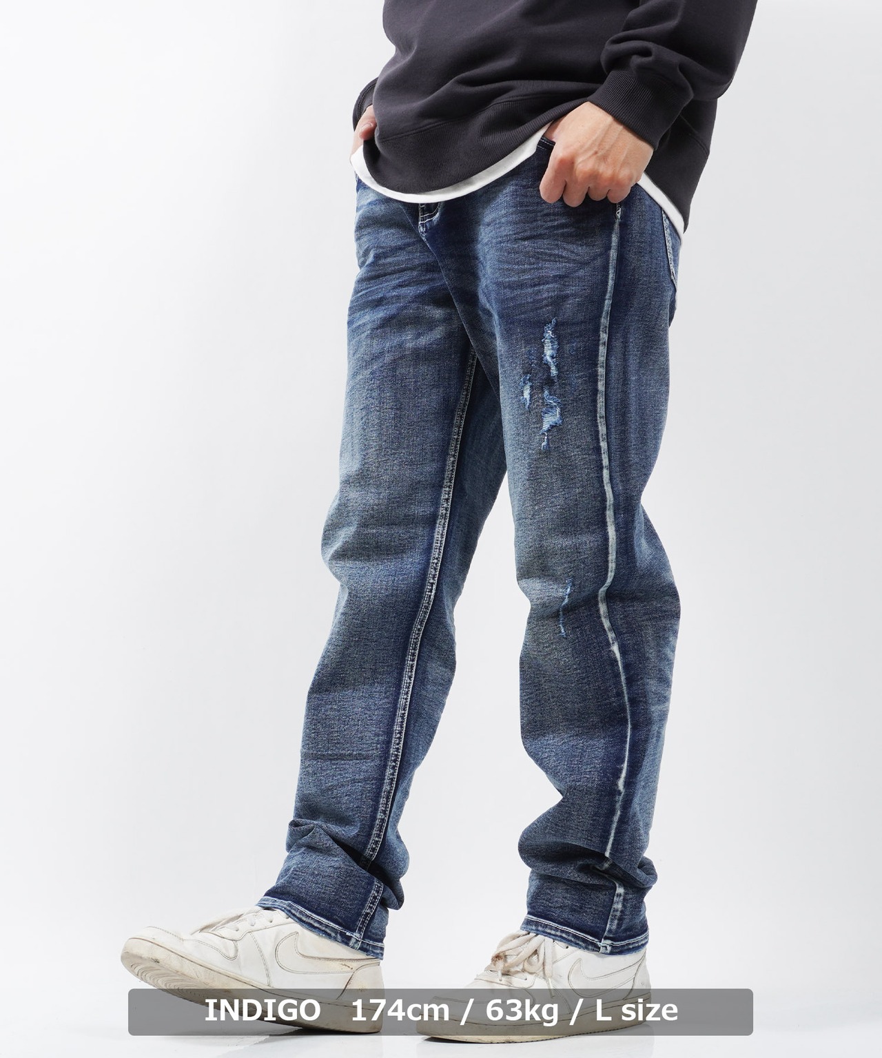 ◆スーパーストレッチ ストレート ジーンズ◆ta-2012022T