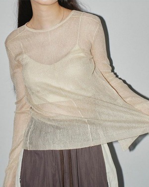 【送料無料】Slit Sheer Knit [TODAYFUL] /12310521