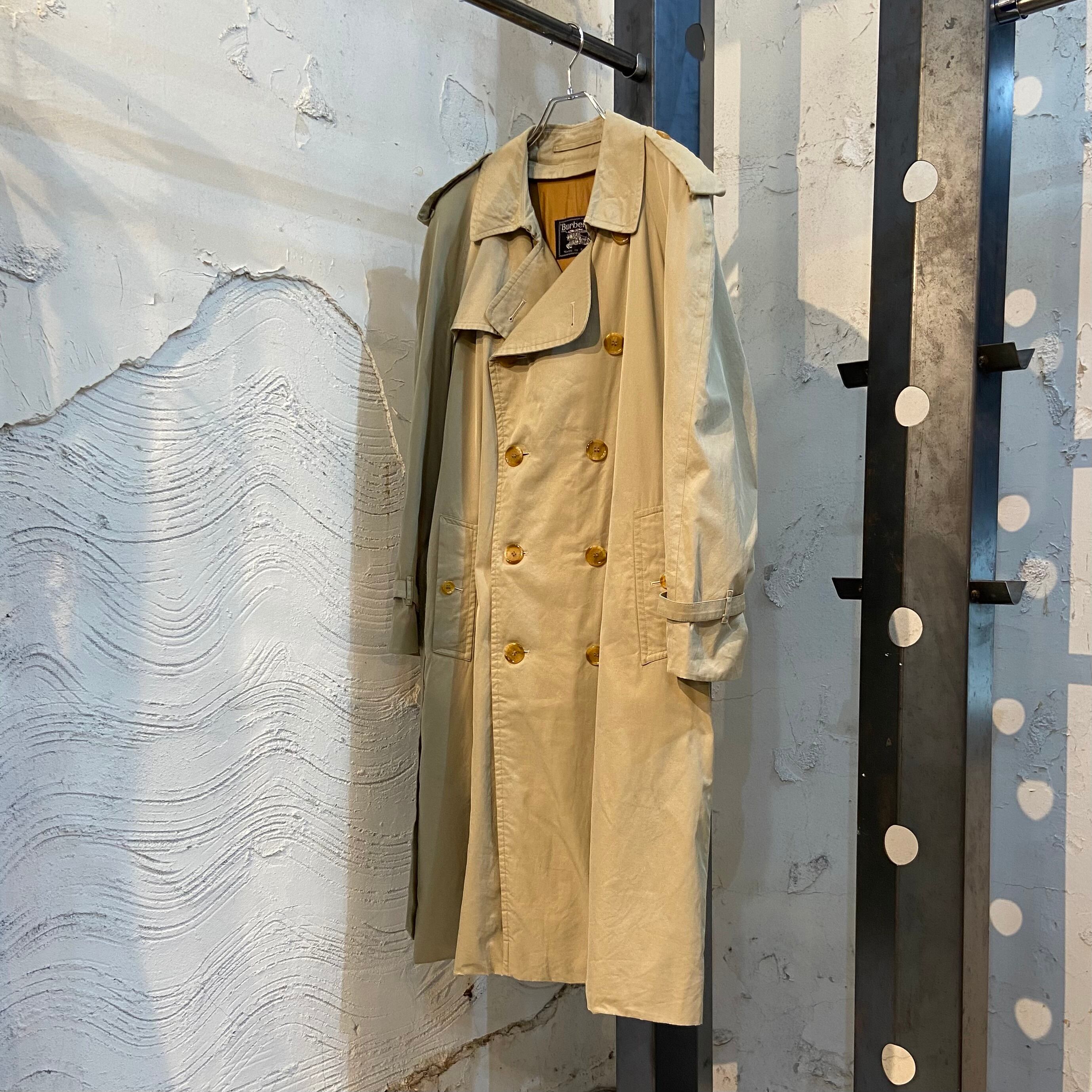 バーバリー BURBERRY トレンチコート 黒 MADE IN ENGLAND ウィメンズ