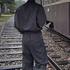 ルーズシンプルモダンパンツ（別売りでセットアップのシャツあり）　0601