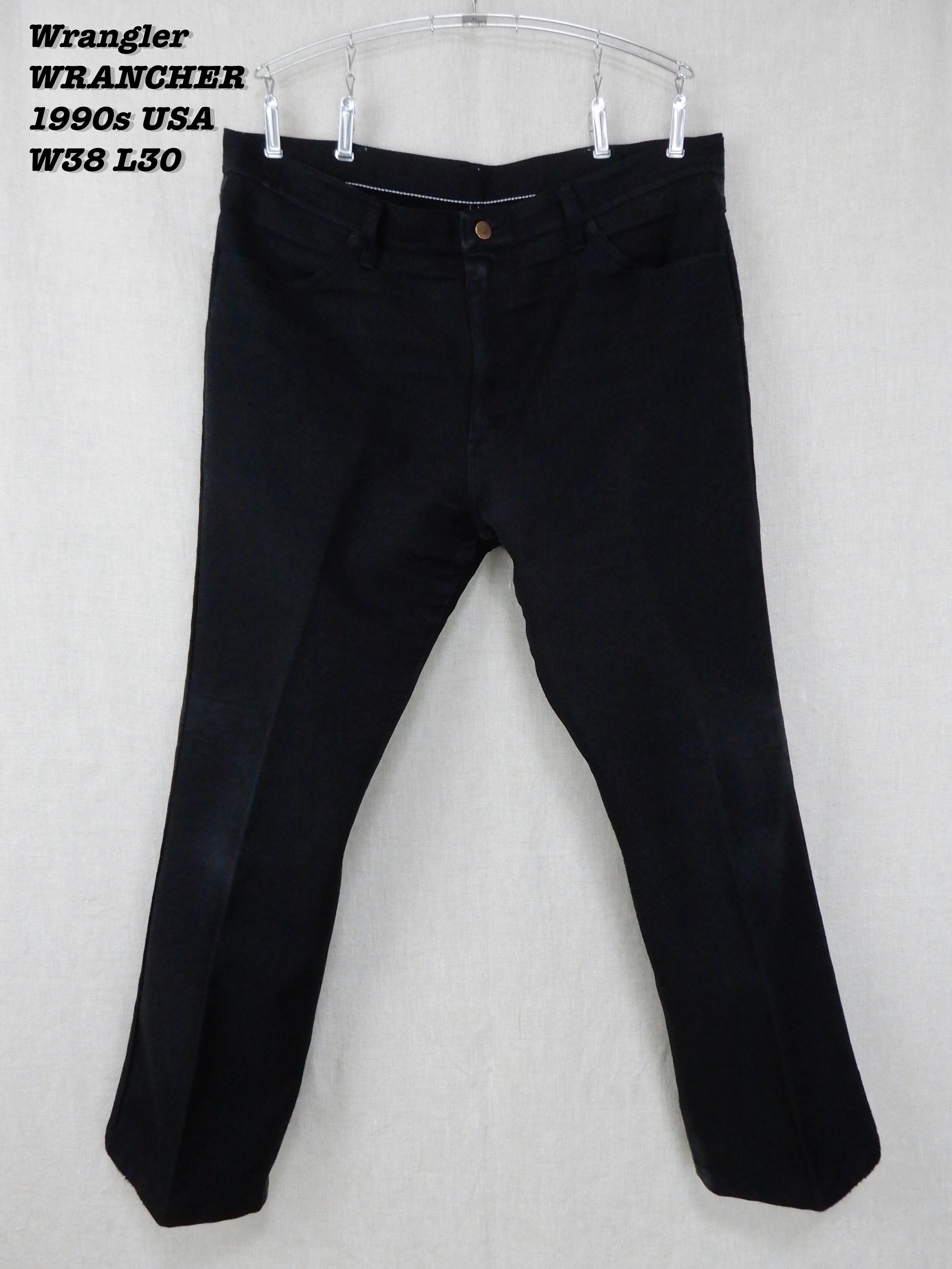 Wrangler 82BK WRANCHER PANTS MADE IN USA 1990s W38 L30 | Loki Vintage&Used  powered by BASE