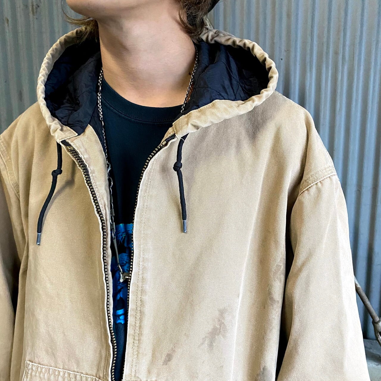 ビッグサイズ カーハート アクティブパーカー ワークジャケット メンズ