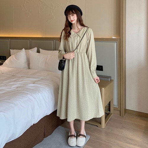 ✞ スタンダード水玉スカート ロング レトロ スウィート Vネック ✞ゴスロリ SM ミリ 甘ロリ クラロリ 和ロリ エレガント 黒ロリ 姫ロリ 華ロリ BB-BB20377973802