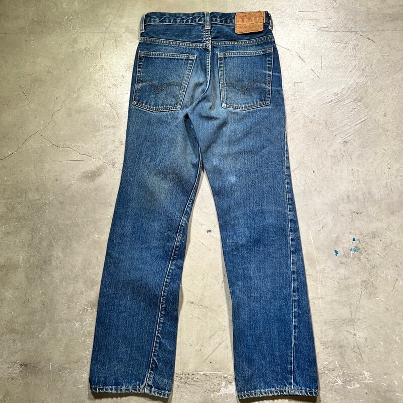 70's LEVI'S リーバイス 717-0217 ブーツカットデニム Big E スチューデントモデル デカ文字 レア ドット刻印 赤タブ欠損  42TALON W28 希少 ヴィンテージ BA-1855 RM2274H | agito vintage powered by BASE