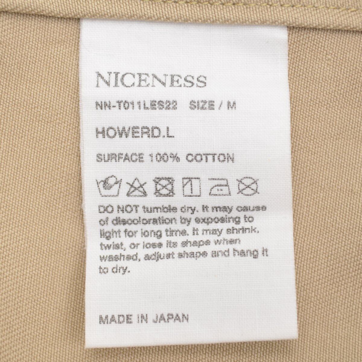 NICENESS × LECHOPPE / ナイスネス × レショップ 別注 22SS HOWERD