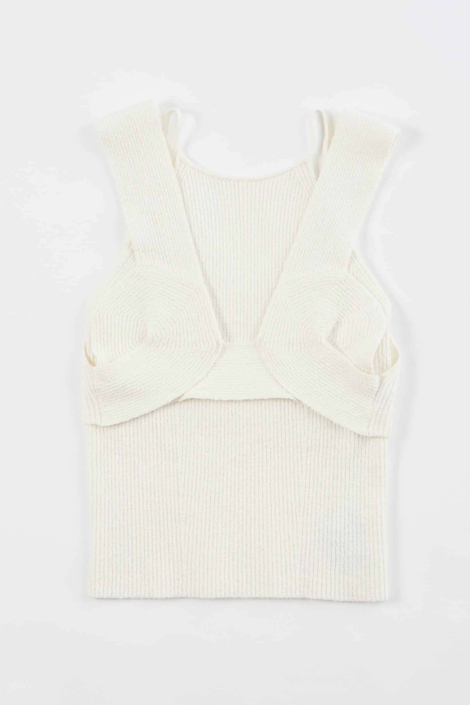 SPIRAL BRA & CAMI SET 26SSAC-011 WHITE