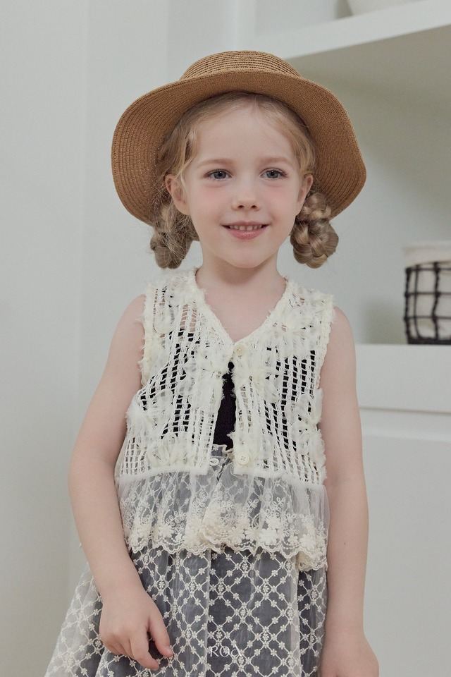 Lsize［即納］pure lace vest / ROA 26summer
