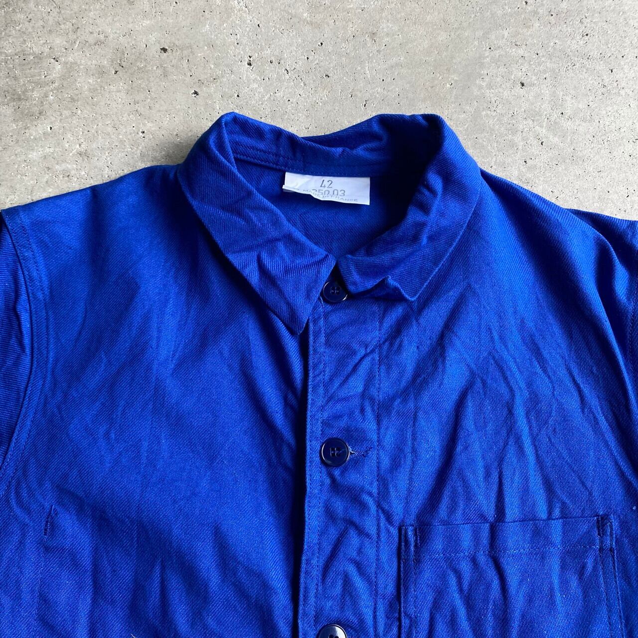 フランス製 コットンツイル ユーロワークジャケット メンズL相当 古着