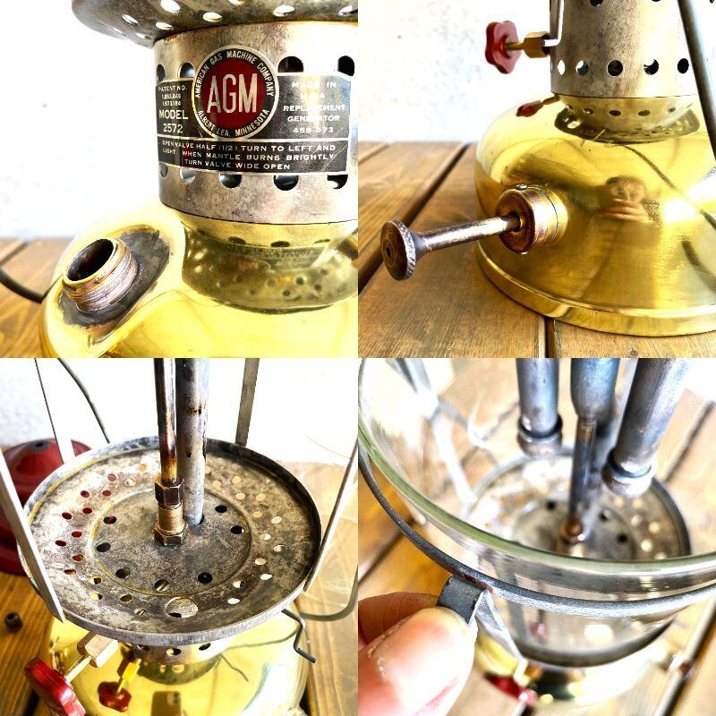 SP》AGM アメリカンガスマシーン 2572 ツーマントルランタン ブラス