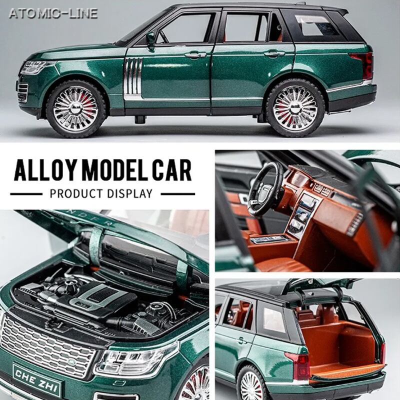 LAND ROVER レンジローバー 1/24 ミニカー 全3色 ライト点灯 エンジン