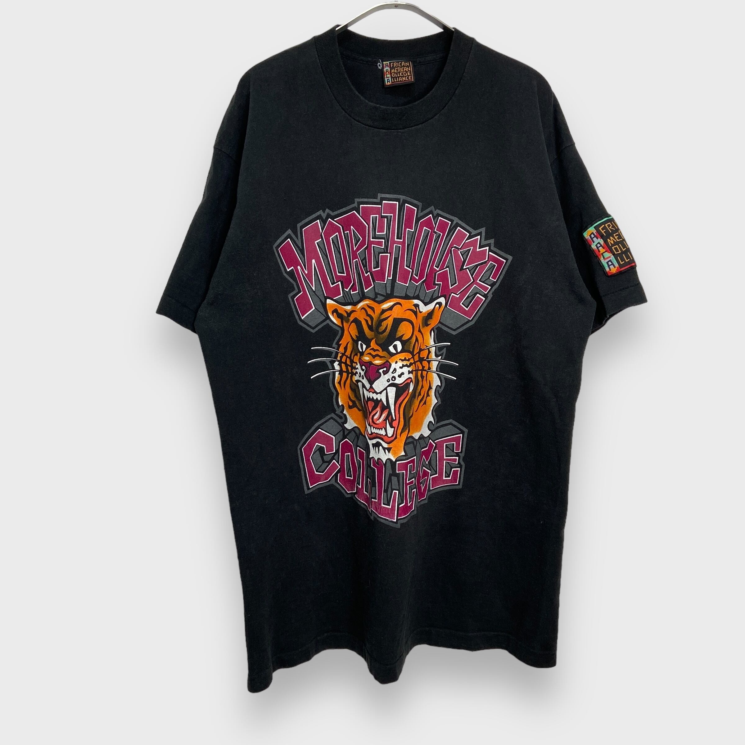 90s USA製 AACA 両面プリントTシャツ カレッジt ブラック XL | 古着屋 Uan