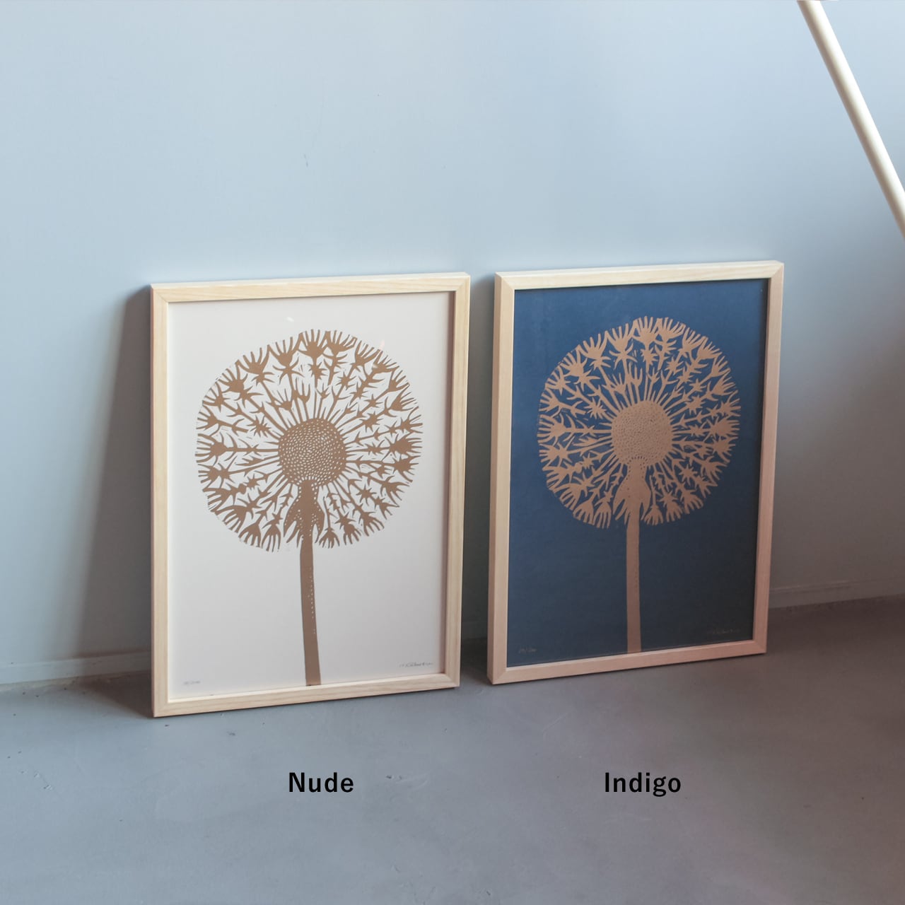 Monika Petersen Lino Print ポスター Gold Dandelion フレーム Monika Petersen Lino Print ポスター Gold Dandelion フレーム