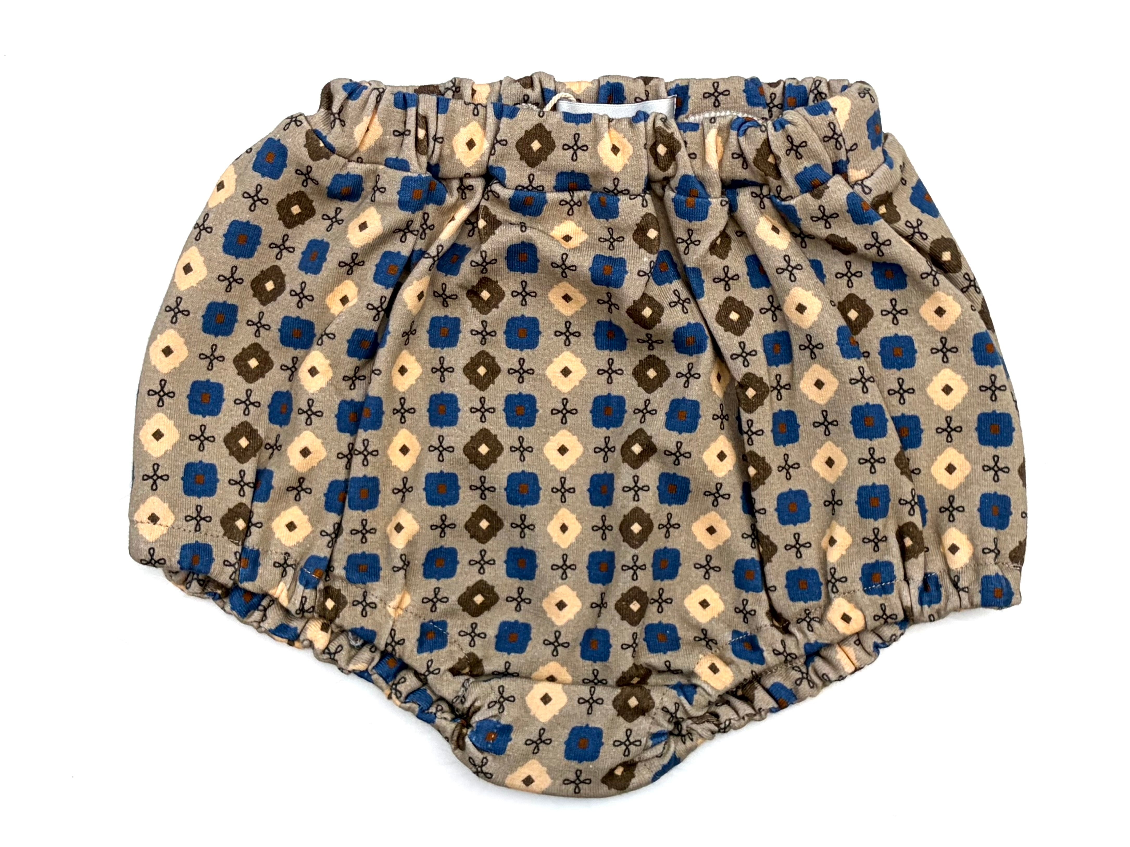 【26AW】&PAL(アンドパル)幾何学柄ブルマ グレー (70/80)