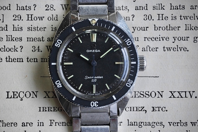 【OMEGA】1960’s シーマスター120 ボーイズサイズ  手巻き ノンデイト キャタピラブレス  OH / vintagewatch / seamaster 120/Boys