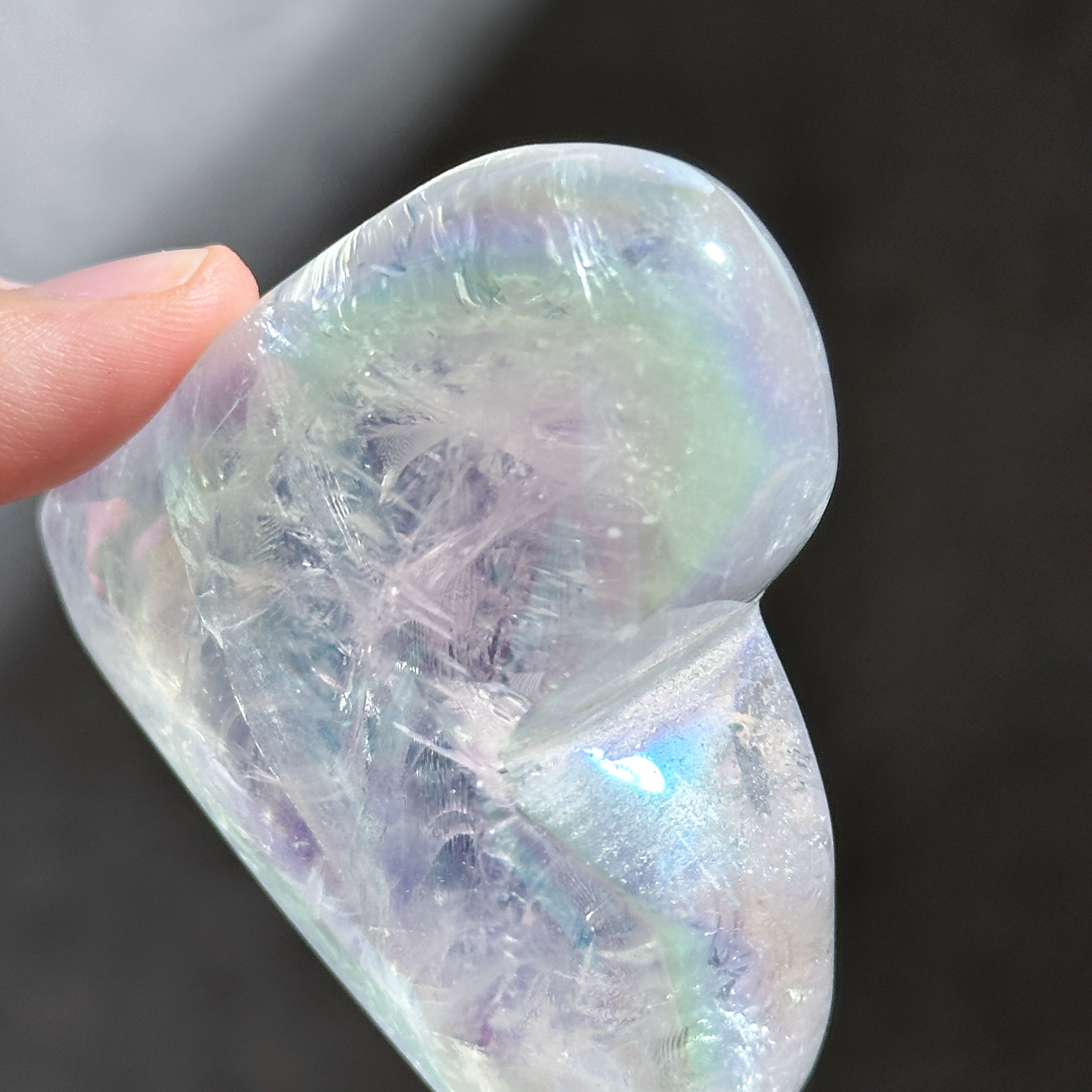 透明感◎エンジェルオーラクォーツ ハート63♡ Angel Aura Quartz