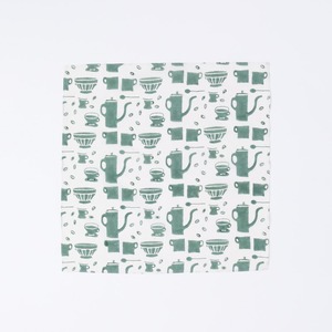 Blockprint coffee handkerchief