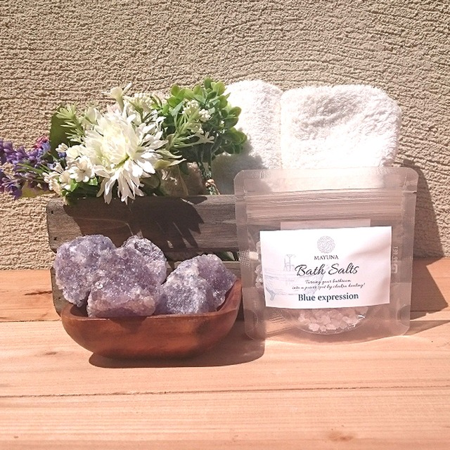 Mayuna Bath Salts　マユナバスソルト　ブルーエクスプレッション　50g