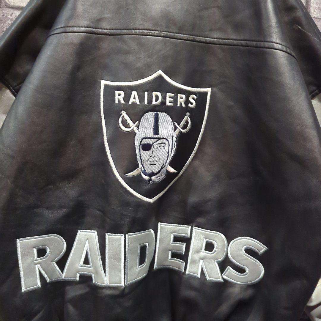 NFL/RAIDERS レイダース オールレザー ジャケット スタジャン | 古着屋 