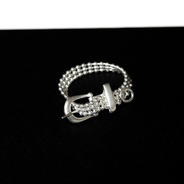 s925 Studded Belt Ring