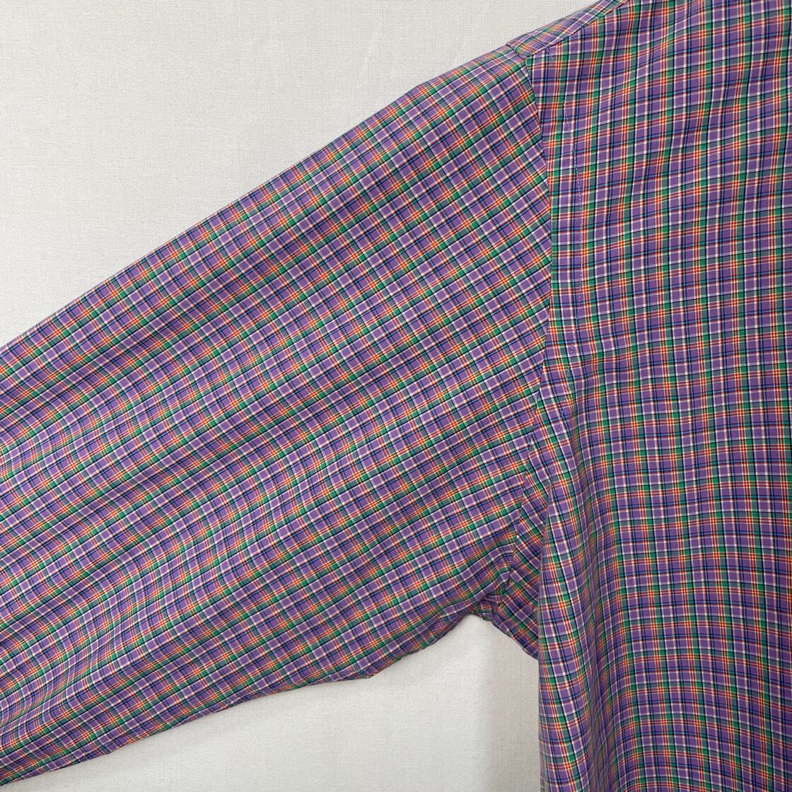 90s ラルフローレン チェックシャツ ボタンダウンシャツ 古着  