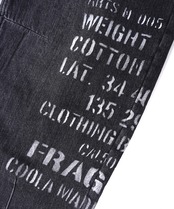 フリースライニングデニムカーブパンツ (BLACK) CQ-47108