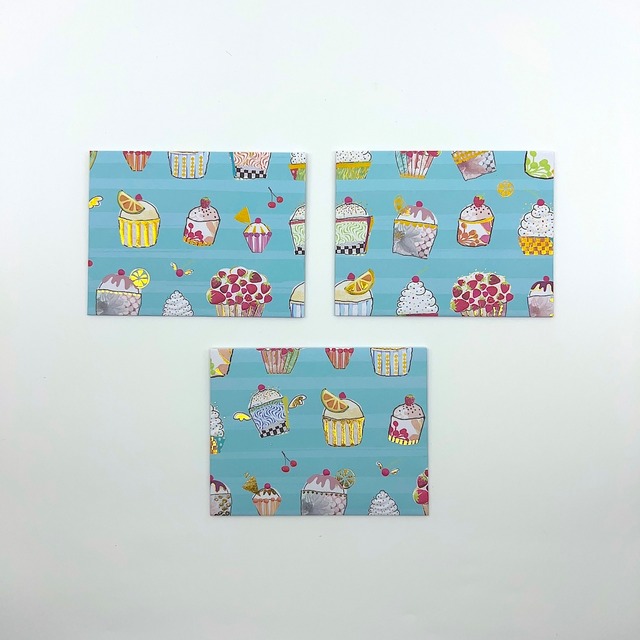 【ぽち封筒】～Cup cakes～３枚セット