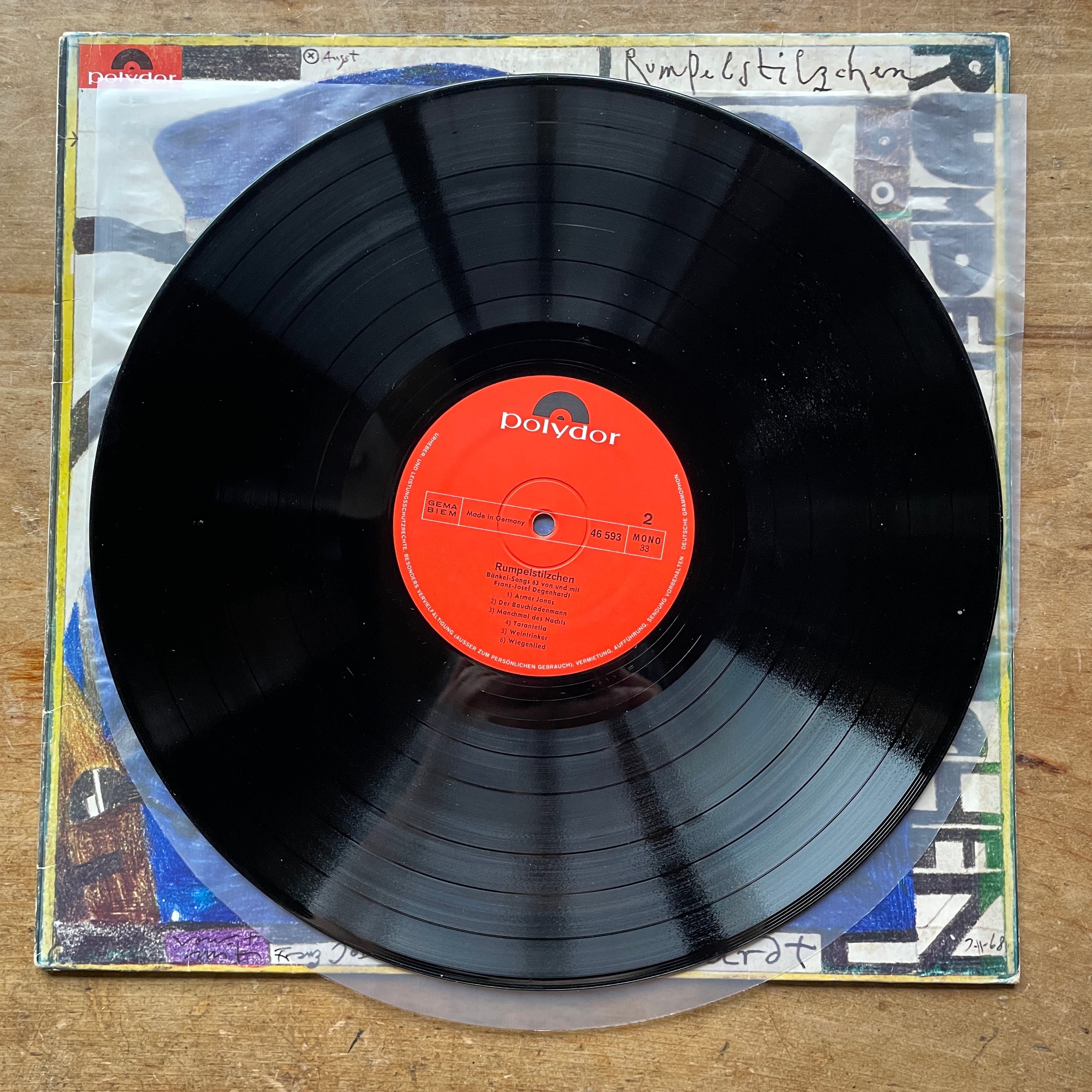 絶版LP 中古】ホルスト・ヤンセンのアートワーク Franz Josef