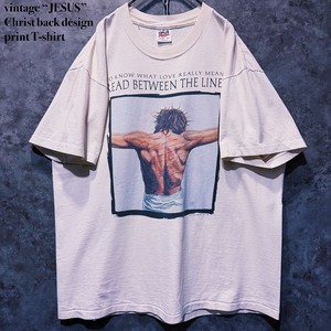 【doppio】vintage “JESUS” Christ back design print T-shirt