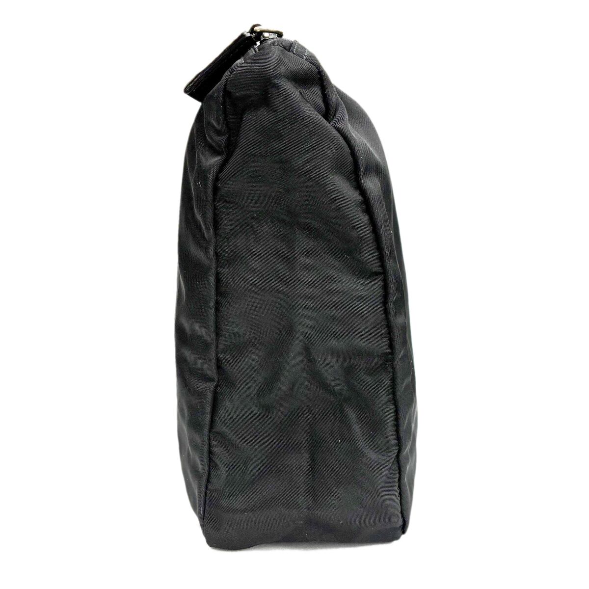 中古】 プラダ テスート ナイロン ポーチ 大判 トライアングルロゴ