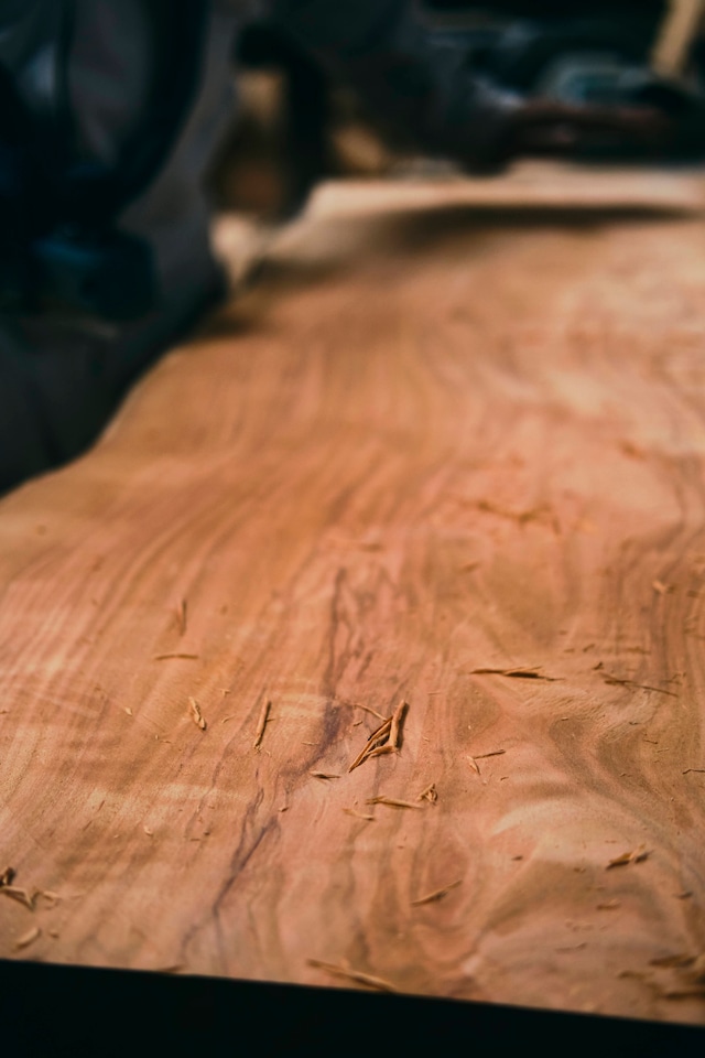 一枚板 Side table "欅" #004