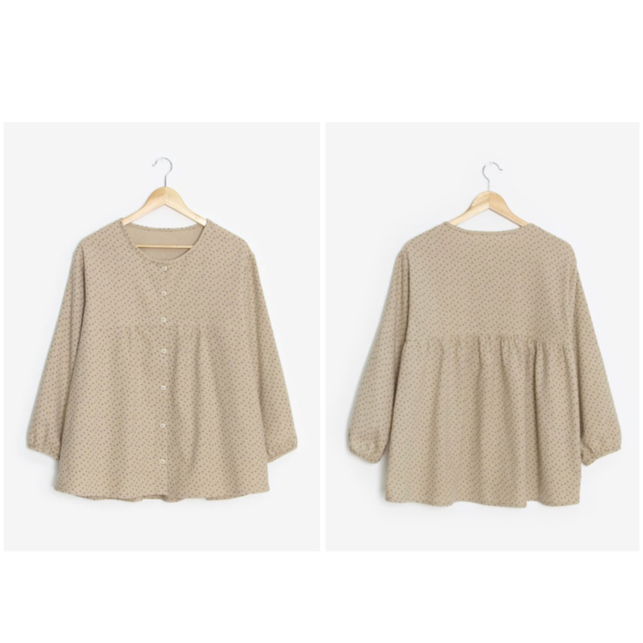 【予約販売】型紙のみ｜女性用ドロップショルダーブラウス｜サイズ55〜88｜商用利用OK】