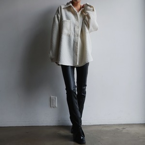 LEATHER SLIT LEGGINGS