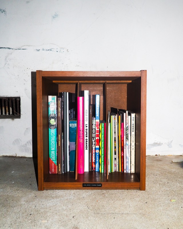 cbs sony record wooden box