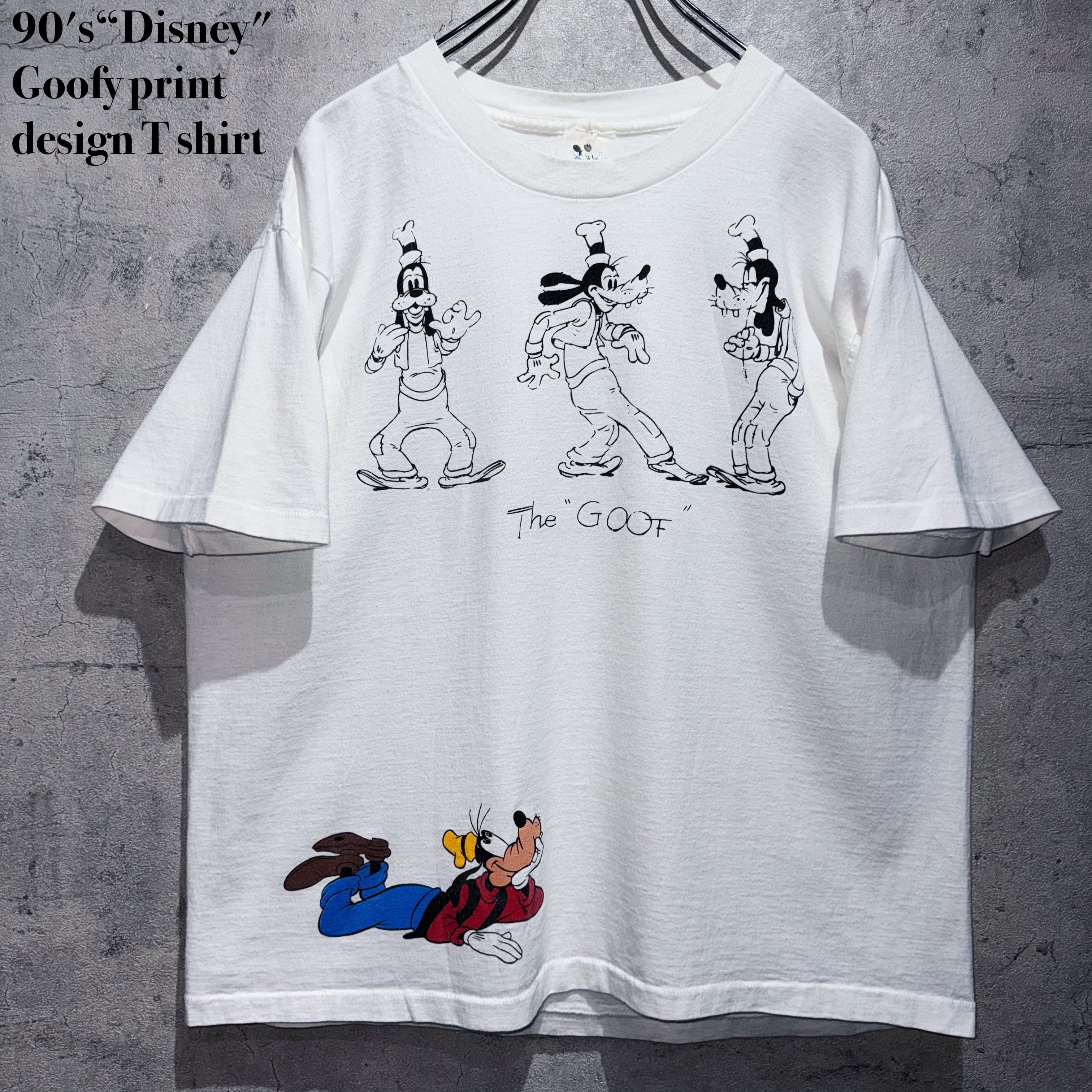 レア！ 美品 Goofy creation Tシャツ 現comfortable reason サイズXL 00\u0027s \u201dDisney World\" GOOFY Grey T-Shirts ディズニー ワールド