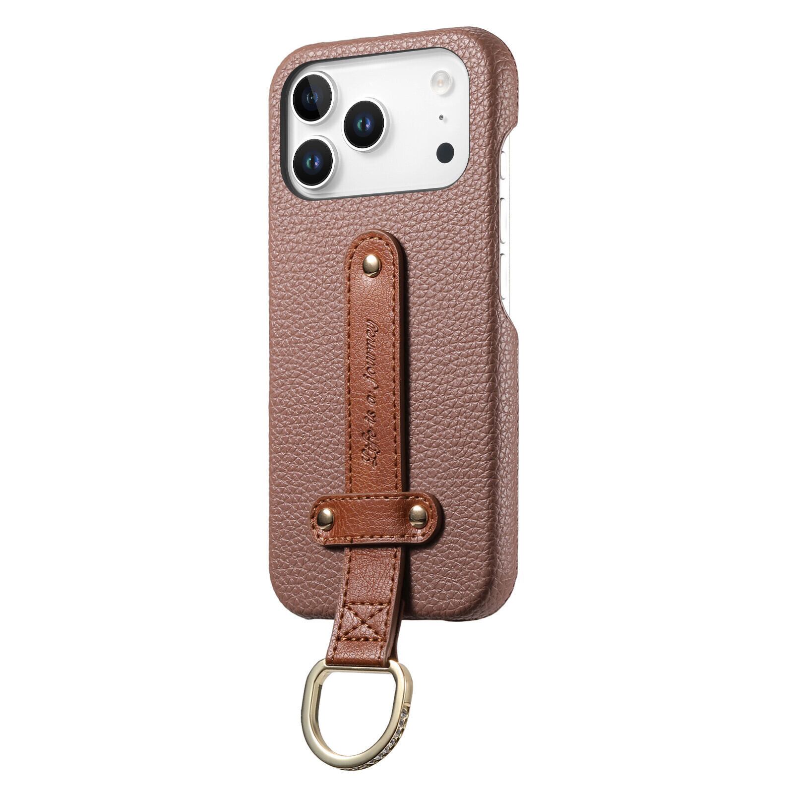 ベルト付 iPhone 17 16 15 14 13 12 ケース ラインストーンリング付